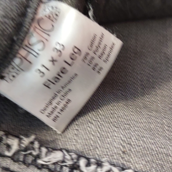 Phistic Denim Gray Flare Bottom Jeans - Picture 5 of 5